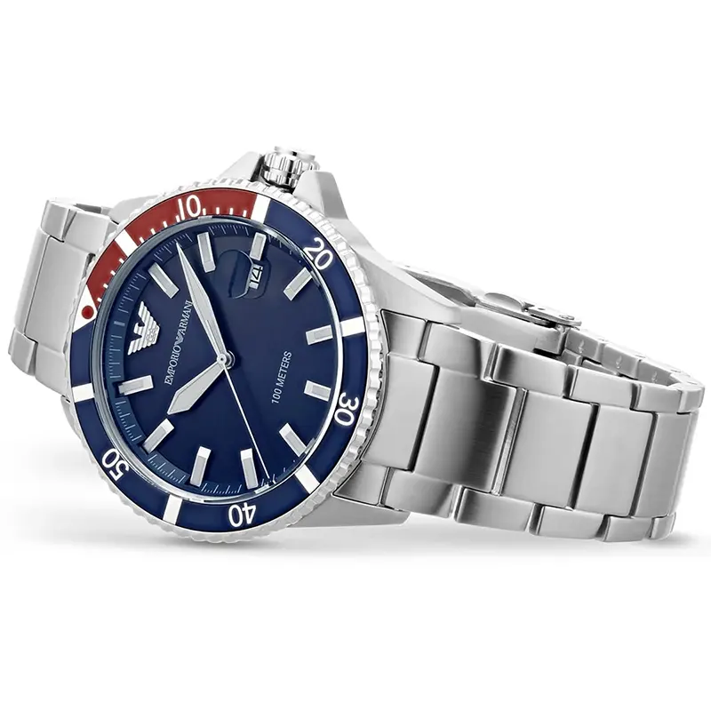 Emporio Armani Diver Blue Dial Men's Watch | AR11339